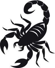 scorpion silhouette graphic vector illustration