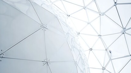 Fototapeta premium Abstract Geometric White Structure Design