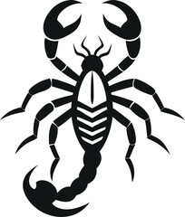 scorpion silhouette graphic vector illustration