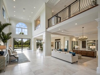 Luxurious Open Plan New Construction Home Interior Design