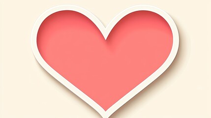 Elegant Pink Heart Graphic Design Element