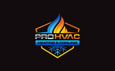 Illustration graphic vector of plumbing, heating, and cooling service company logo design template