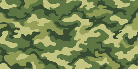 Fototapeta premium Illustration of camouflage seamless pattern, military pattern