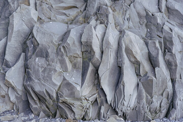 A detailed view of Iceland’s geological wonders, highlighting the slope’s natural patterns, colors, and volcanic features - a breathtaking abstract background