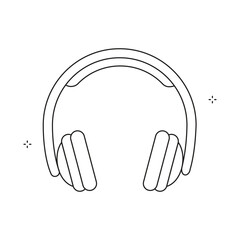 Tech Headphone Headset Earphone Vector Icon Design