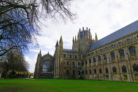 Ely Cathedral, Cambridgeshire, England, in January, 2025.