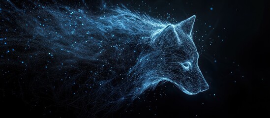 Celestial Wolf: A Digital Masterpiece