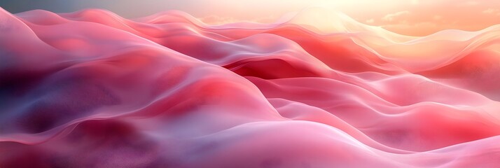 Obraz premium A wavy design of overlapping lines forming abstract curves in pale pink.