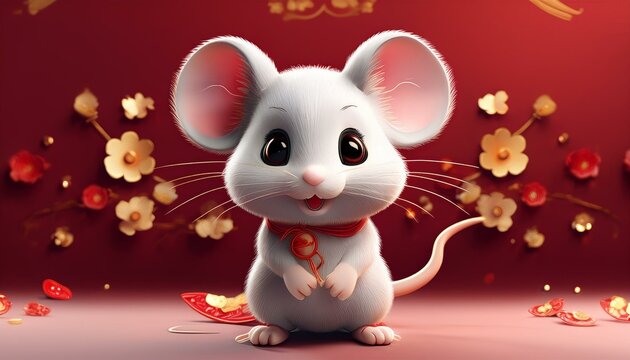 Niedliche s&uuml;&szlig;e Maus