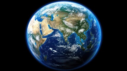 Earth at Night with Data Points