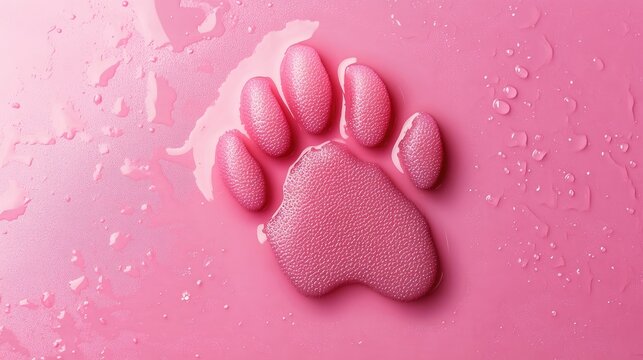 squish paw beautiful colorful toy. Selective focus.