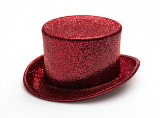 A red hat with glitter on it