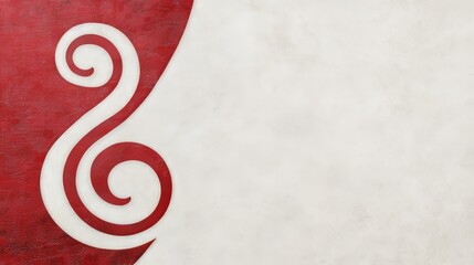 Elegant Red White Spiral Design Background