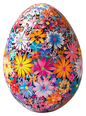 Fototapeta premium PNG Mexican Easter Egg egg colorful flowers.