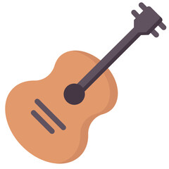 guitar vector flat icon