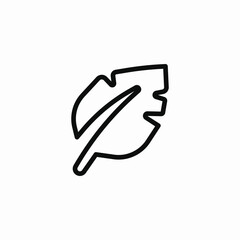 Leaf nature eco icon vector sign