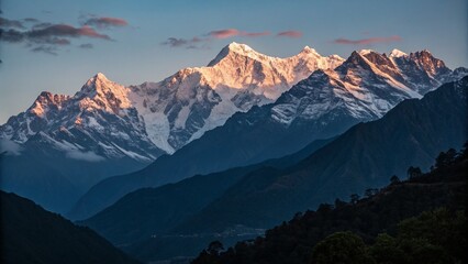 Majestic Kangchenjunga Dusk Zuluk East