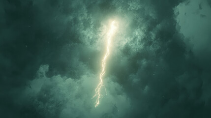 Fototapeta premium Lightning Strike – Power from the Heavens