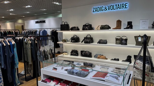 Zadig & Voltaire boutique in Paris during the January sales