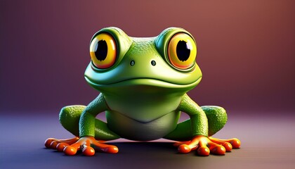 Obraz premium Niedlicher Frosch