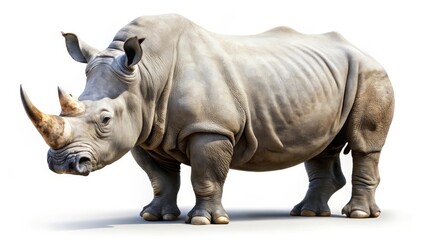 Naklejka premium White Rhinoceros