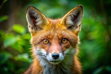 Fototapeta premium Majestic Red Fox Portrait: Wildlife Animal Photography