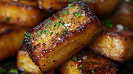 Perfectly Fried Plantains with Crispy Texture and Caramelized Sweetness, Enhanced with Sea Salt