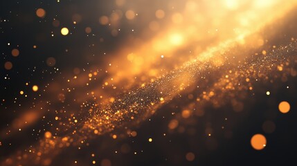 Obraz premium Colorful Light Effect Background with Bokeh and Sparkling Particles in a Warm Toning for Creative and Artistic Projects