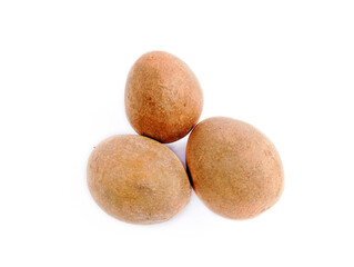 Fototapeta premium Manilkara zapota or sapodilla fruit isolated on white background