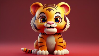 Fototapeta premium Kleiner Tiger
