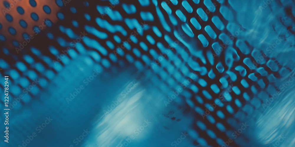 Aufkleber halftone texture creating a dynamic visual experience in shades of blue