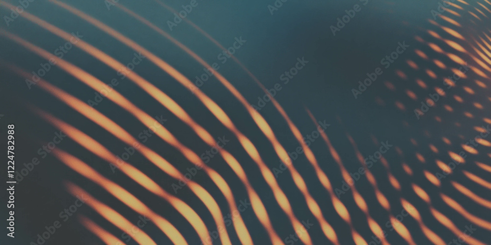 Poster Dynamic halftone texture with flowing lines and contrasting colors in abstract design