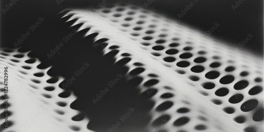 Poster Exploration of halftone texture patterns in monochromatic design
