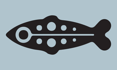 fish silhouette vector illustration fish, illustration, vector, in silhouette, underwater, undersea, seafood, animal, sea, cut out, horizontal, icon set, outline, usa, cartoon, fishing, crab, nature, 