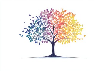 Colorful Four Seasons Tree