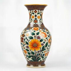 Beautiful pink roses in a white vase