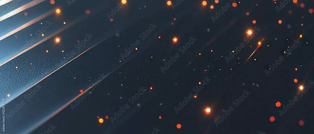 Leinwandbilder Metallic sparks create an abstract industrial background with open space for text or graphics