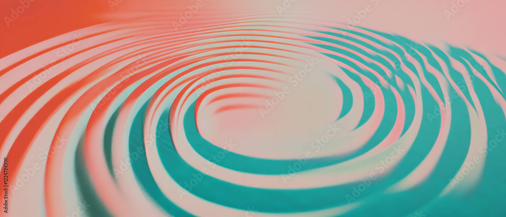 Poster Abstract spiral sound waves create a dynamic background perfect for branding and design