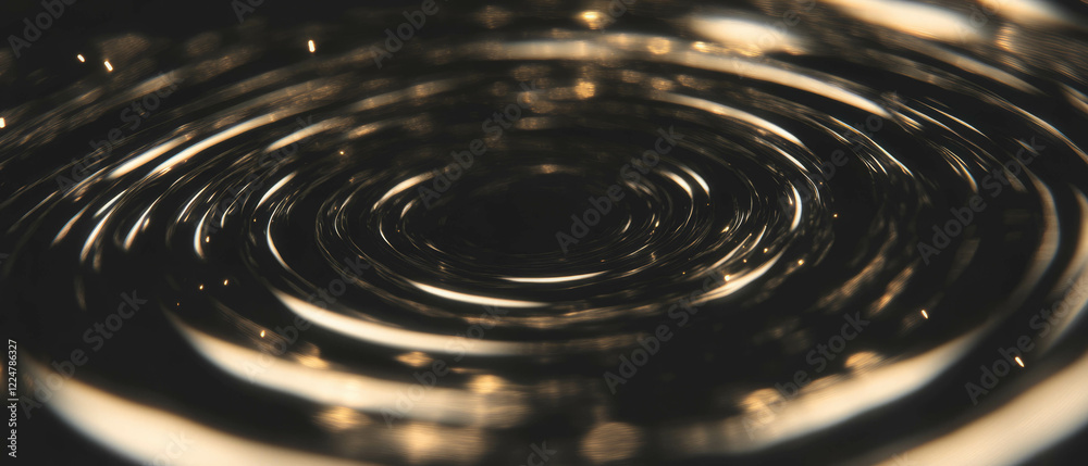 Aufkleber Spiral spark trails create dynamic abstract background with space for branding