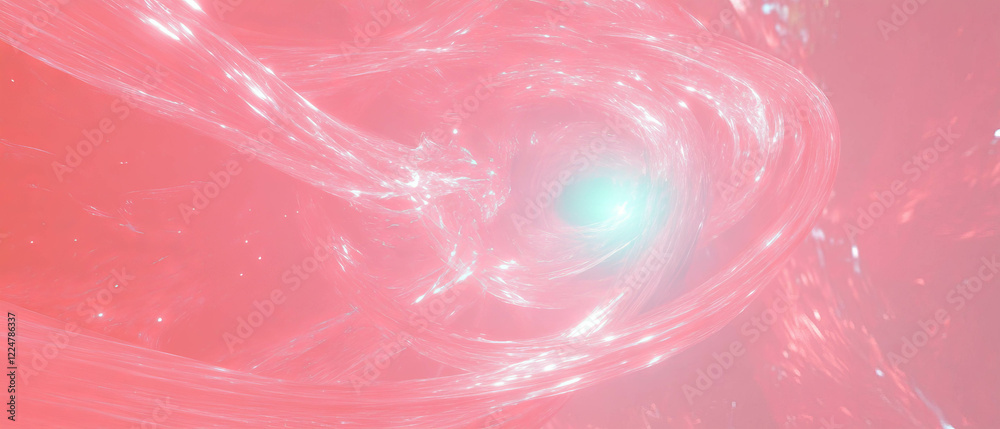 Poster Spiral spark trails creating an abstract digital background design with space for branding