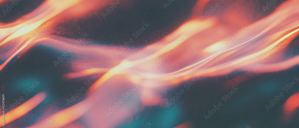 Poster Visualized spark energy with vibrant fire design elements and an abstract background