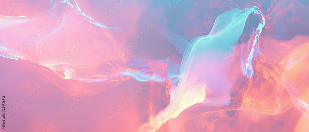 Poster abstract visualization of spark energy with vibrant fire design and clear center