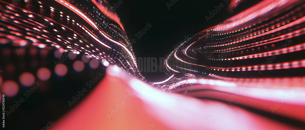 Poster Visual audio spectrum abstract background with sound design elements for creative projects