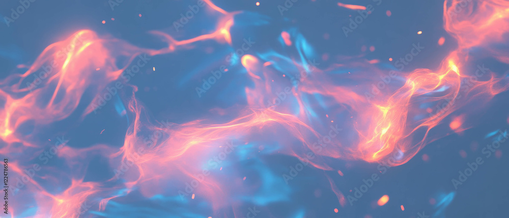 Aufkleber Exploration of dynamic spark energy with an abstract fire design backdrop