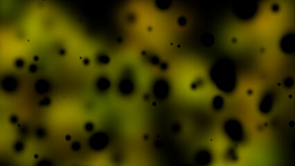 Dark abstract background with green and black spots, creating a mysterious and moody atmosphere