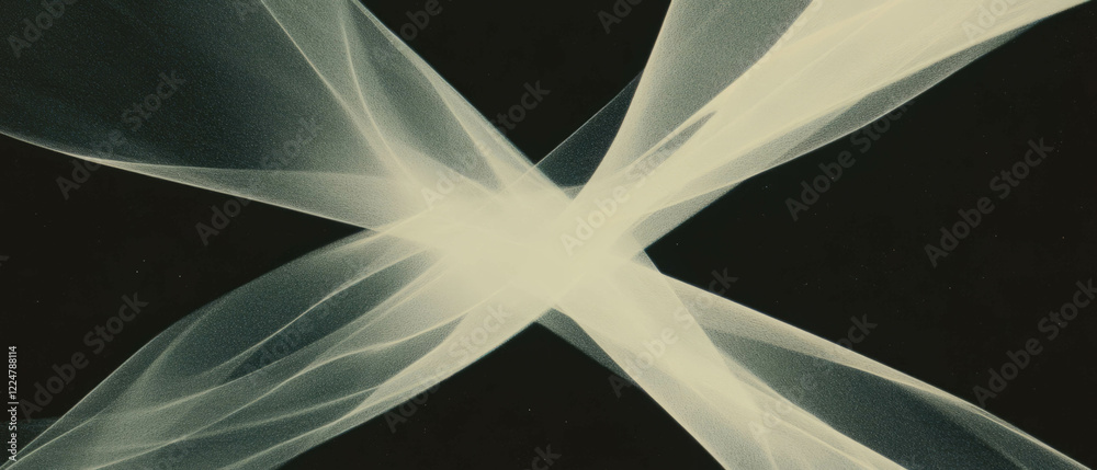 Aufkleber Angular dust texture with sharp light and geometric design on a black background