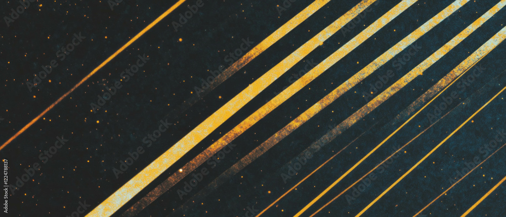 Aufkleber Angular film grain texture with sharp geometric design against a black background