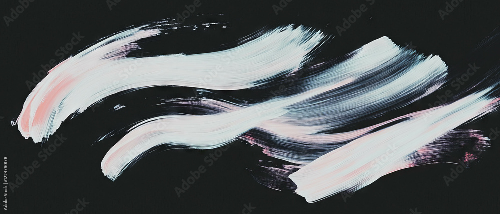 Aufkleber soft brushstroke texture in light colors against a dark background creating a calm aesthetic