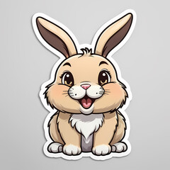 Obraz premium Adorable Baby Rabbit Illustration