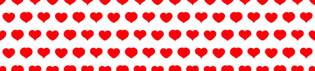 Red heart seamless pattern